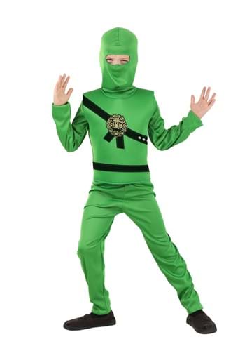 Kid&#39;s Green Ninja Master Costume