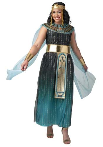 Women&#39;s Teal Ombre Cleopatra Costume