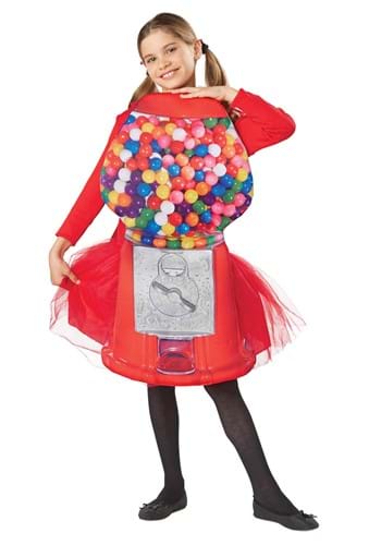 Girl&#39;s Colorful Gumball Machine Costume