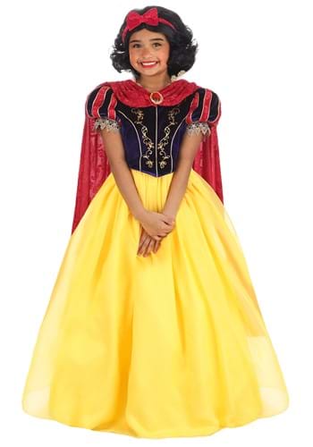 Girl&#39;s Premium Snow White Costume Dress