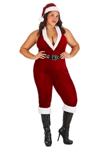 Plus Size Sexy Santa Bodysuit Women&#39;s Costume