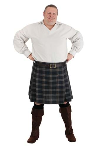 Plus Time Traveling Scottish Highland Men&#39;s Costume