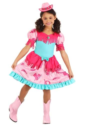 Girl&#39;s Pastel Pink Cowgirl Costume Dress