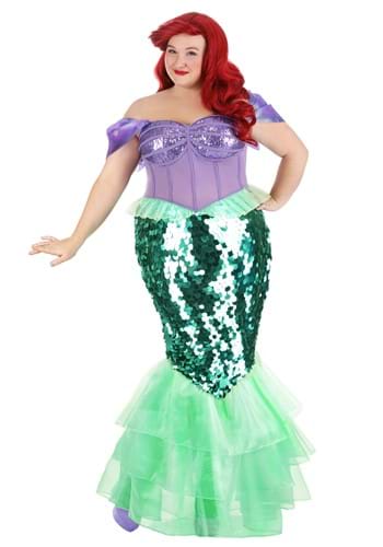 Plus Size Disney Little Mermaid Premium Ariel Mermaid Dress