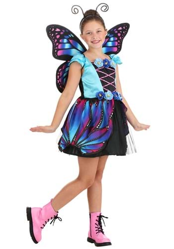 Girl&#39;s Vibrant Butterfly Costume