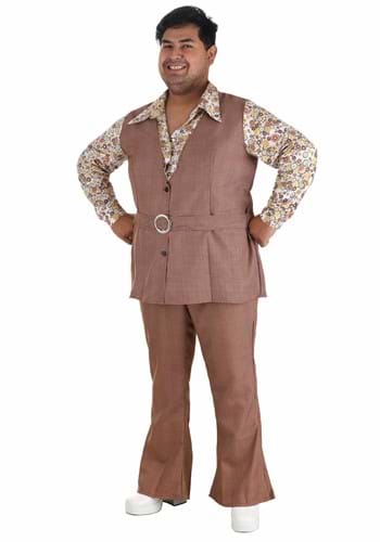 Plus Size &#39;70s Vest Costume for Men