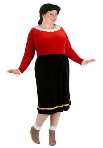 Plus Size Deluxe Olive Oyl Women&#39;s Costume Dress