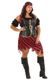 Plus Size Budget Pirate Women's Costume