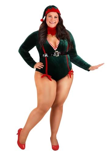 Plus Size Sexy Santa Elf Costume for Women