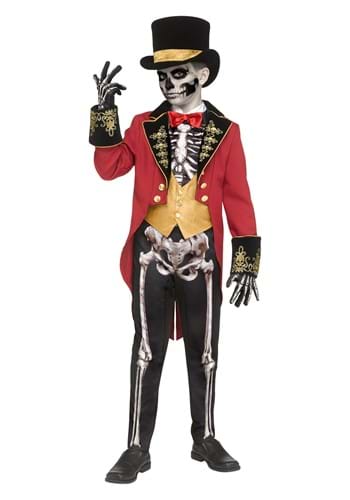 Boy&#39;s Skeletal Ringmaster Costume