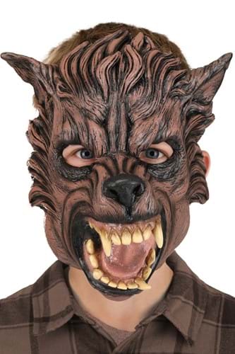 Kid&#39;s Brown Wolf Mask