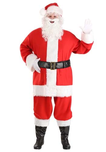 Men&#39;s Plus Size Holiday Santa Claus Costume