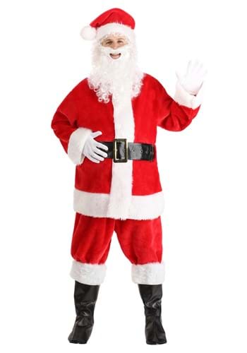 Adult Deluxe Red Santa Claus Costume