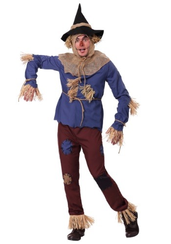 Plus Size Patchwork Scarecrow Costume for Adults