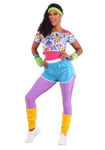 Women&#39;s Work It Out 80s Costume