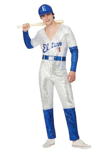 Elton John Men&#39;s Deluxe Sequin Baseball Costume