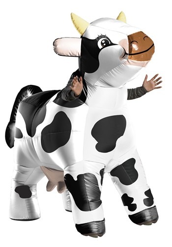 Adult&#39;s Inflatable Cow Costume