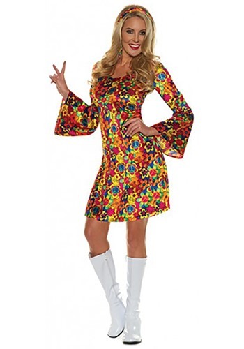 Women&#39;s Hippie Flower Child Costume