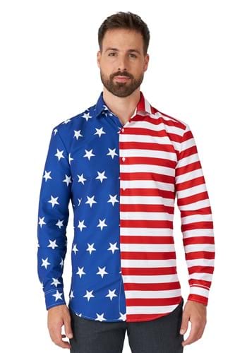 Suitmeister USA Flag Men&#39;s Shirt