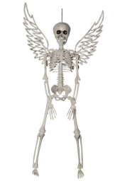 16" Hanging Skeleton with Wings Prop