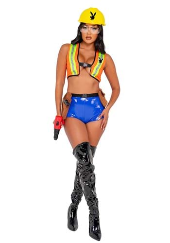 Women&#39;s Playboy Construction Cutie Costume