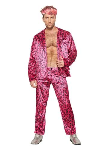 Men&#39;s Pink Leopard Rock Star Costume