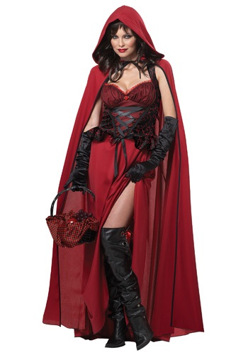 Women&#39;s Dark Sexy Red Riding Hood Costume