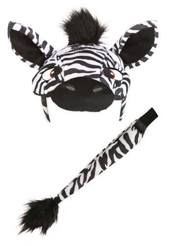 Zebra Headband &amp; Tail Plush Kit