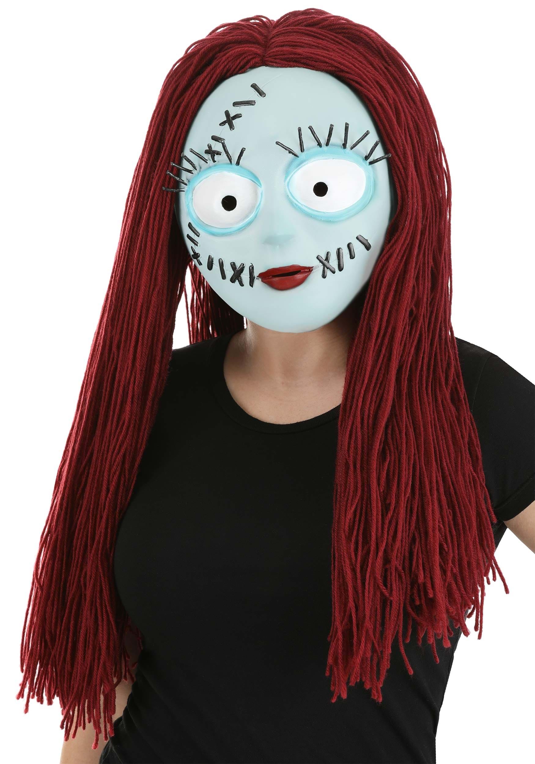 Nightmare Before Christmas Latex Sally Costume Mask for Adults