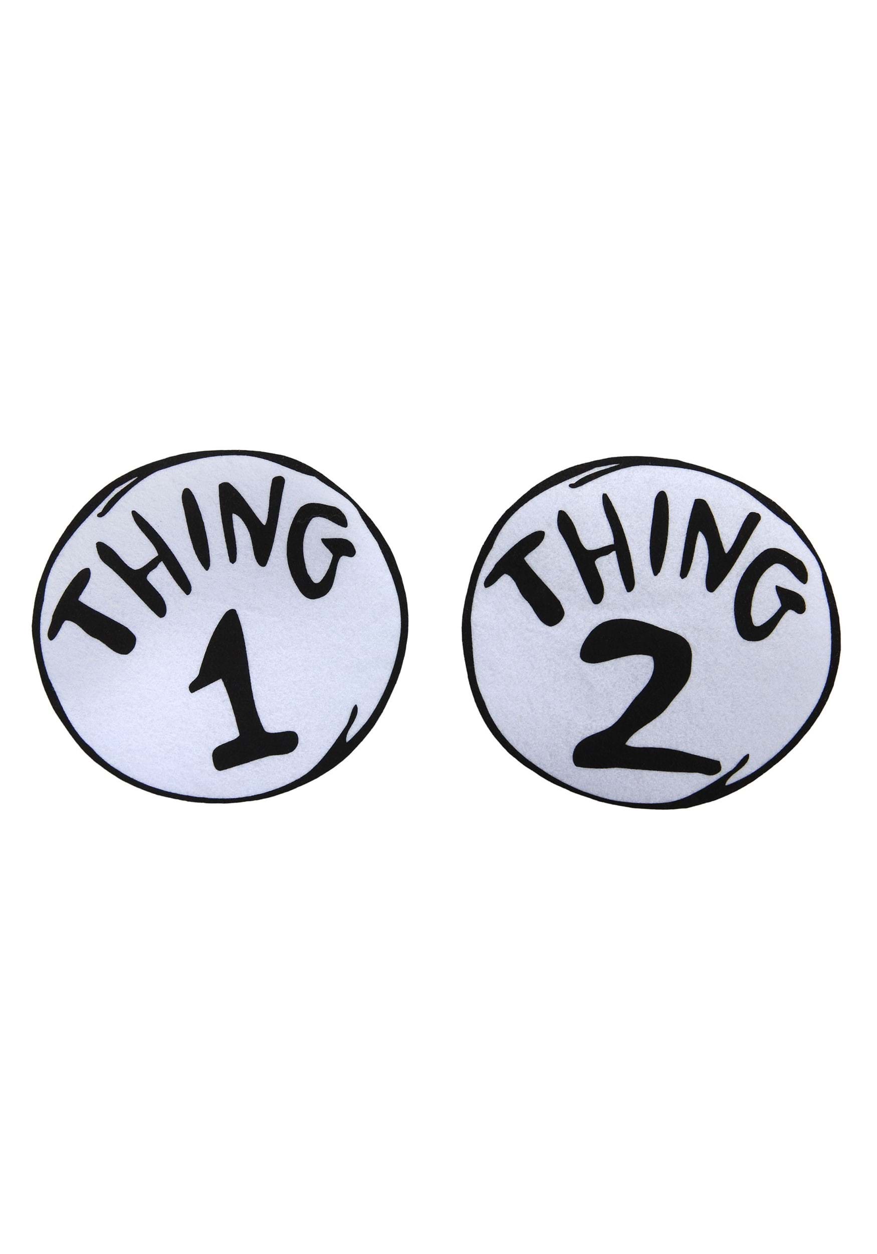 The Cat in the Hat Thing 1 & 2 Patches Set