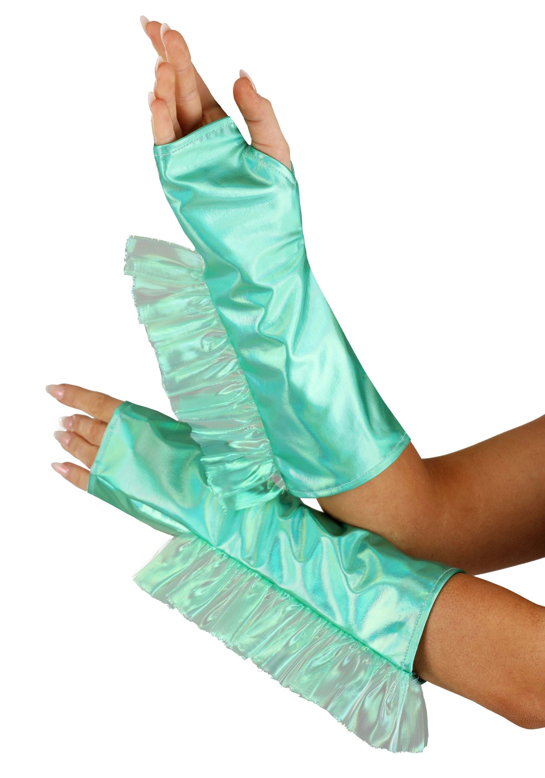 Mermaid Fingerless Costume Gloves | Mermaid Accessories