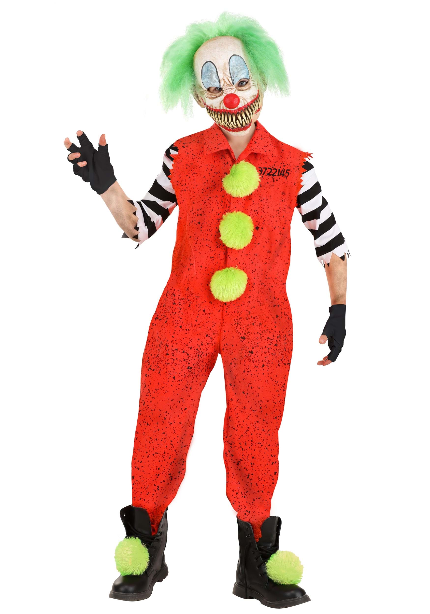 Vissago Kid's Costume with Mask | Evil Clown Costumes