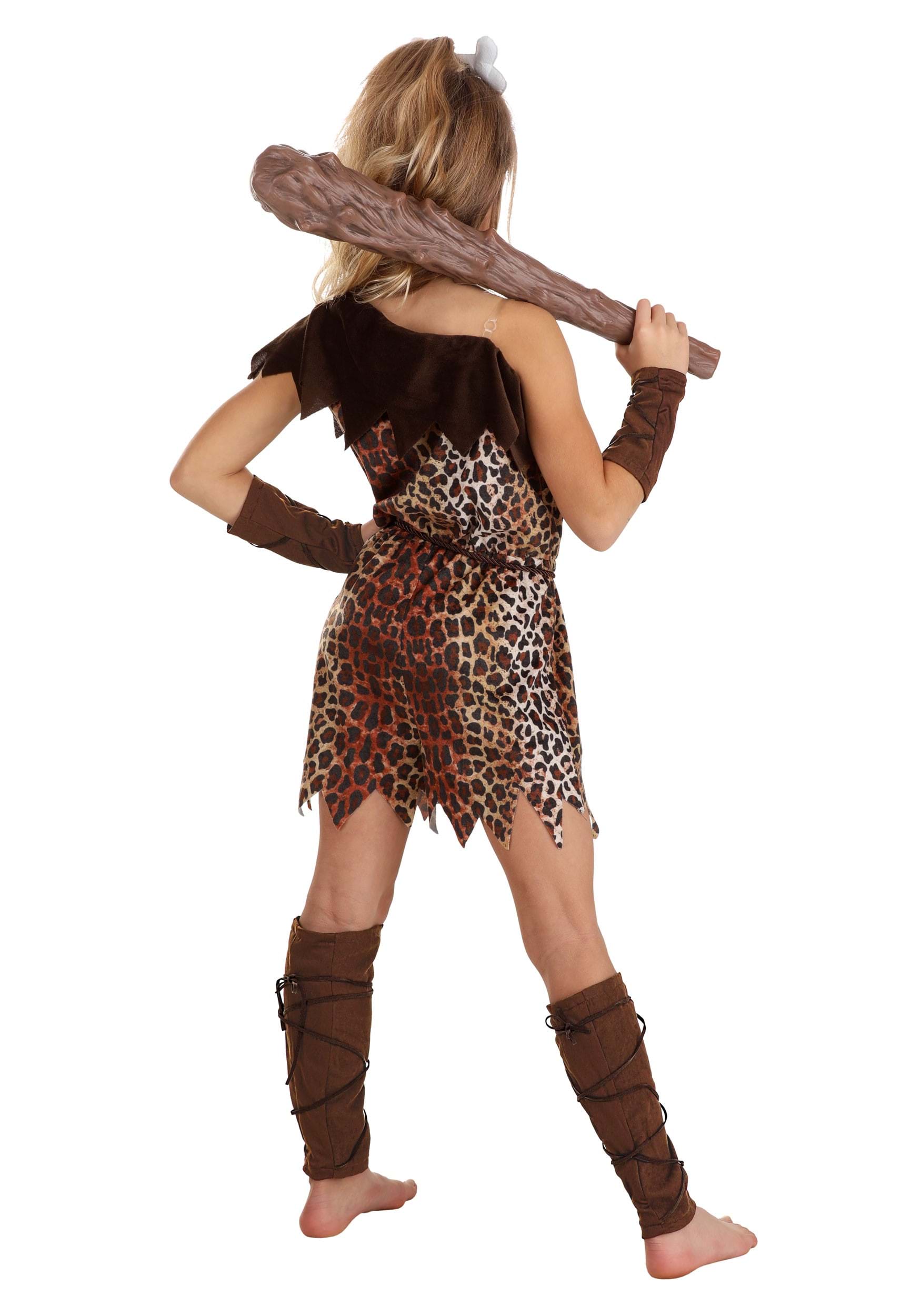 Prehistoric Cave Girl Costume for Girls | Historical Costumes