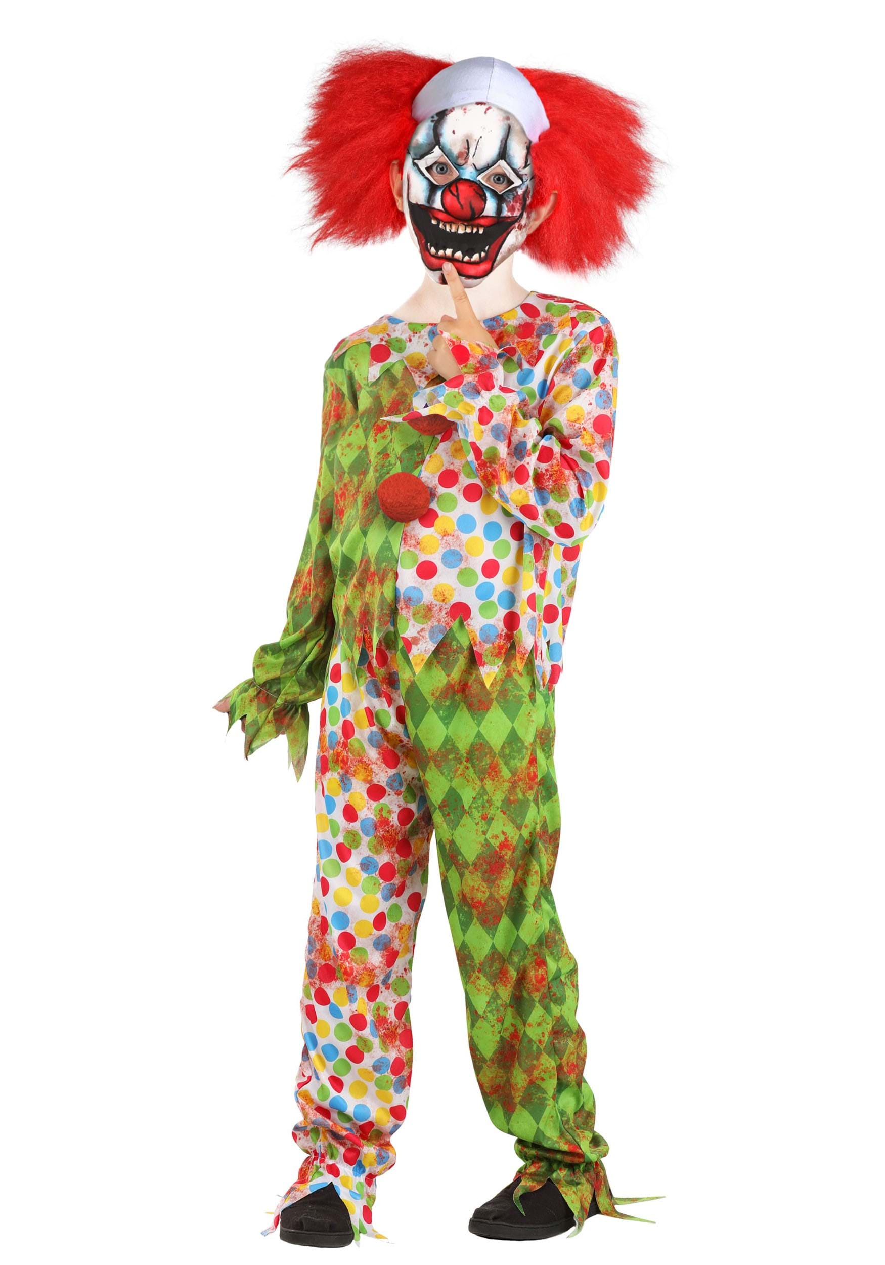 Creepy Masked Clown Kid