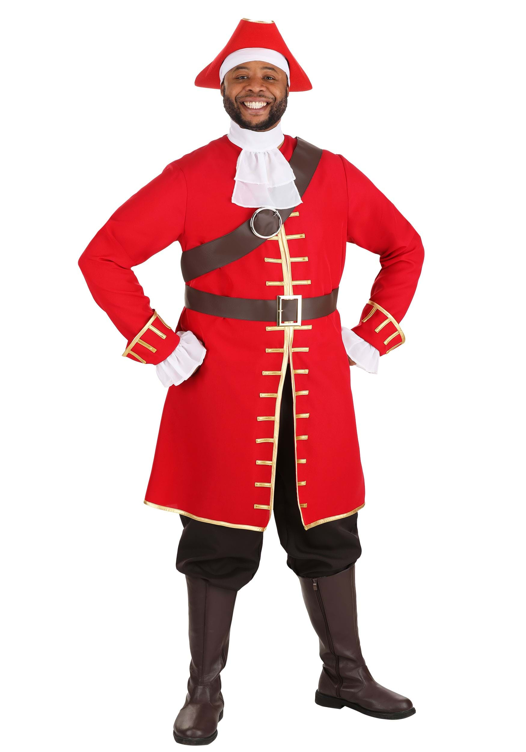 Plus Size Rum Captain Men's Costume