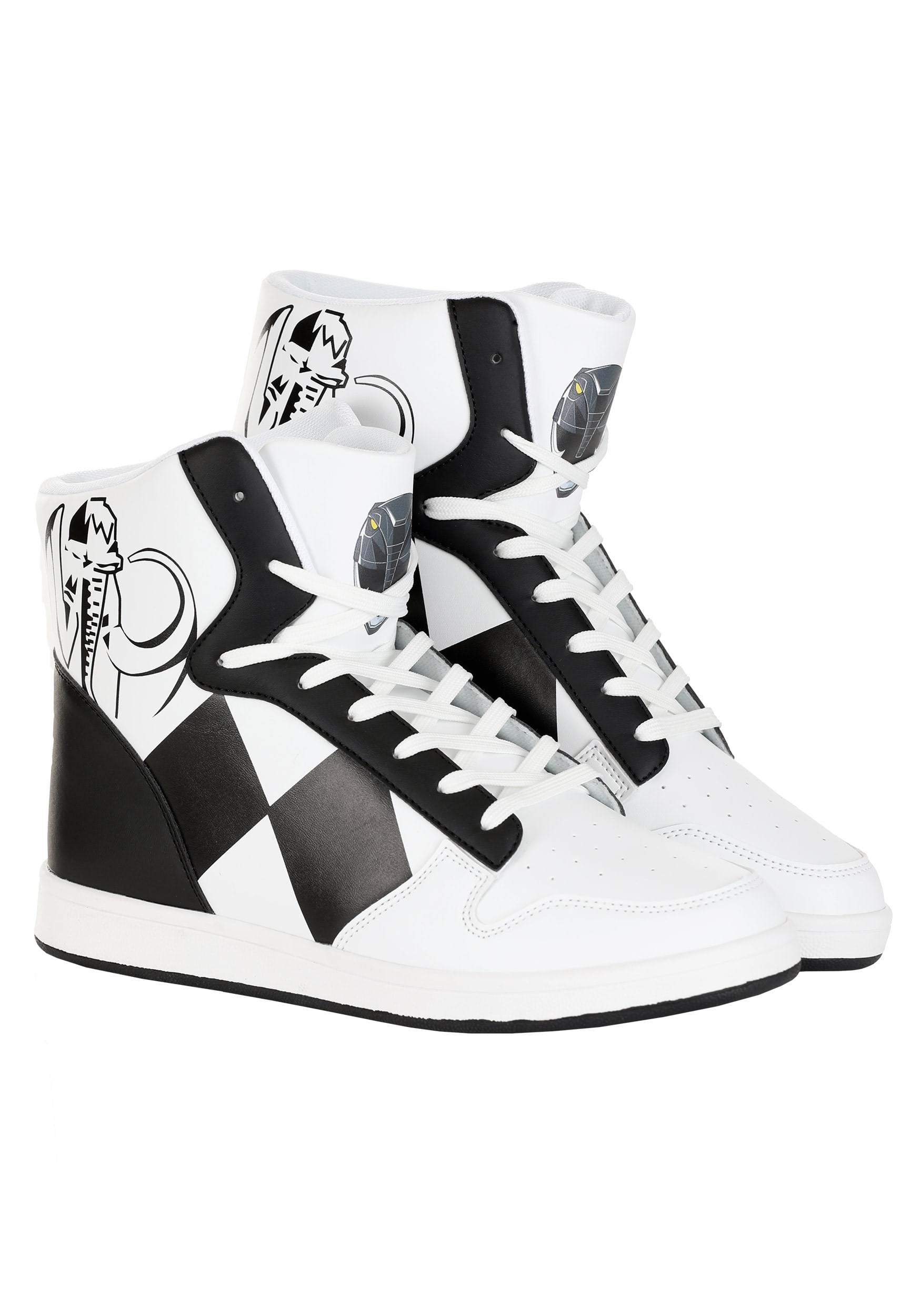 Costume Inspired Power Rangers Black Sneakers | Power Randers Accessories