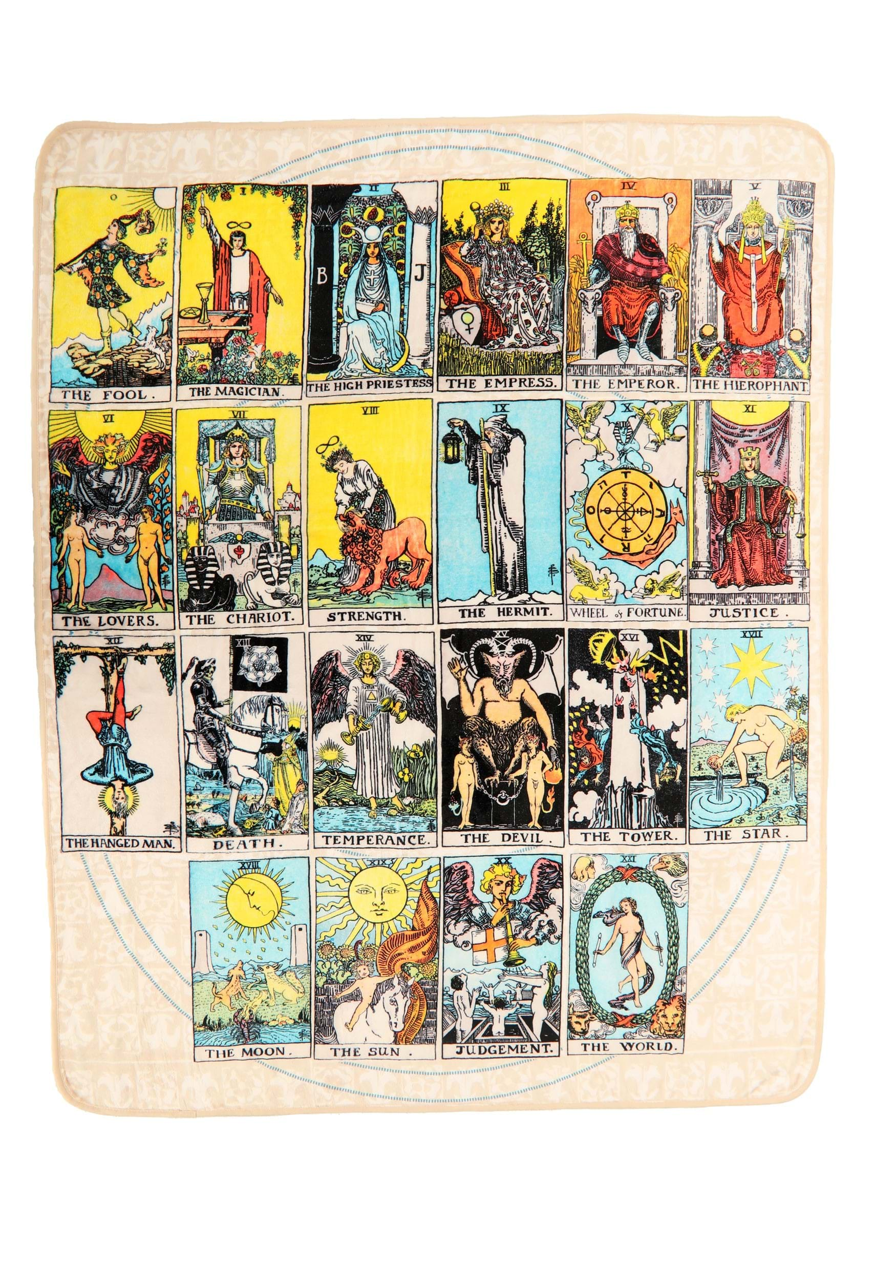 Tarot Cards Comfy Throw | Halloween Blankets