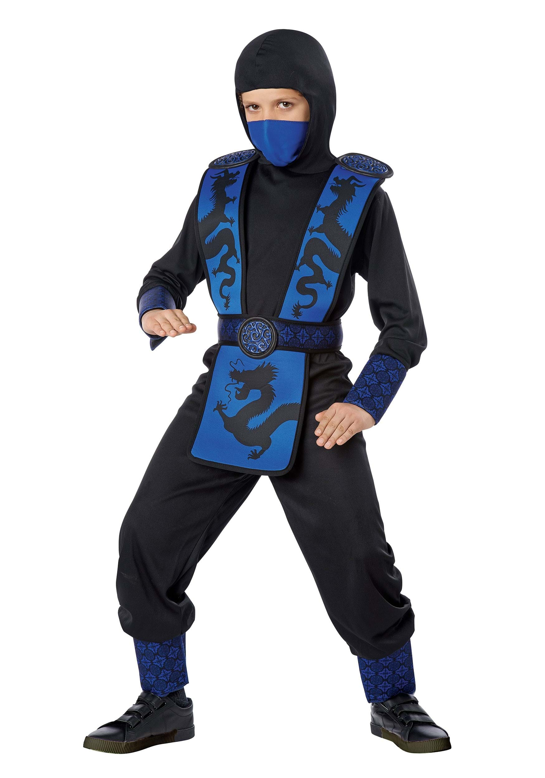 Kid's Regal Blue Ninja Costume | Ninja Costumes