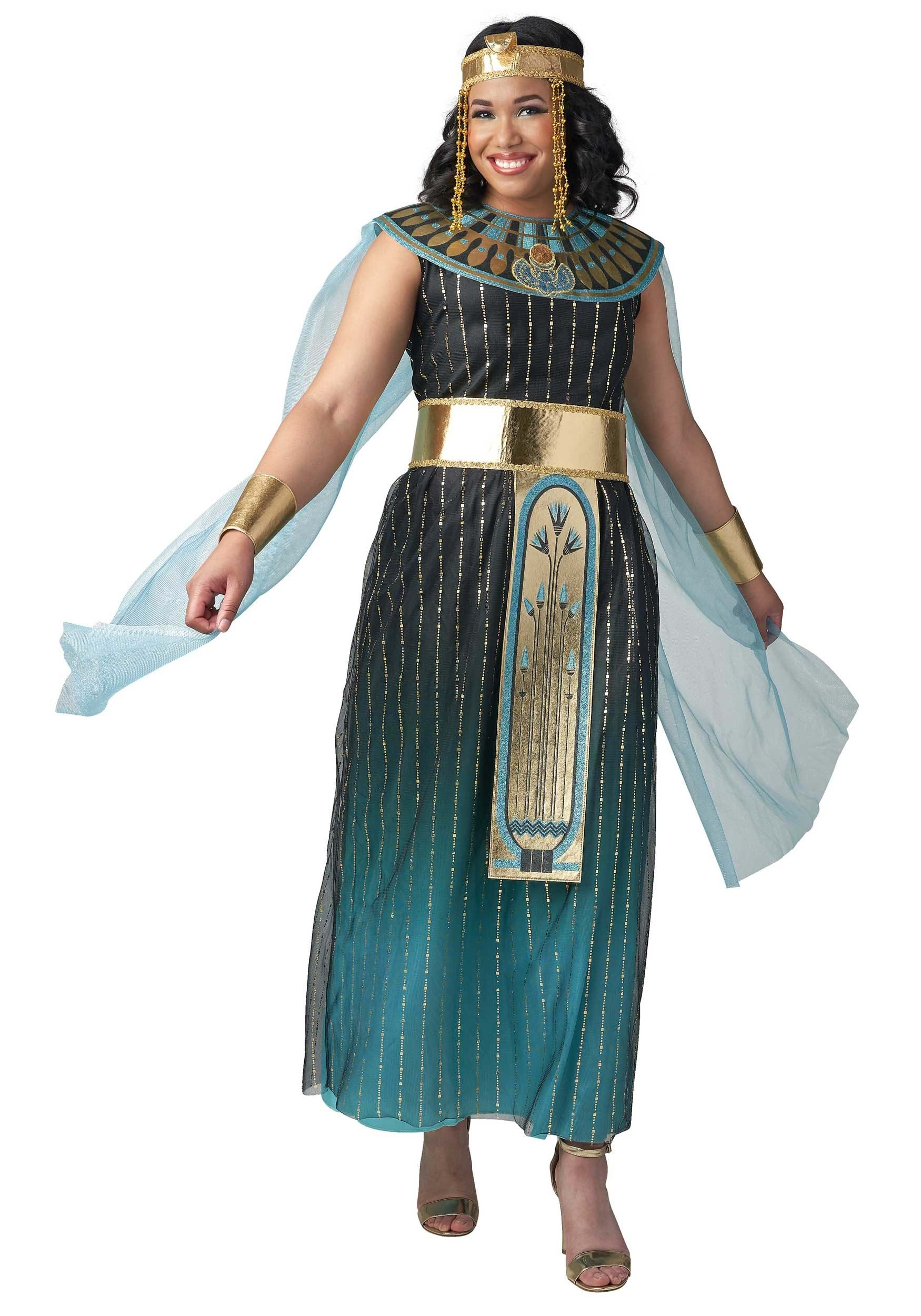 Women's Teal Cleopatra Costume | Adult Egyptian Costumes