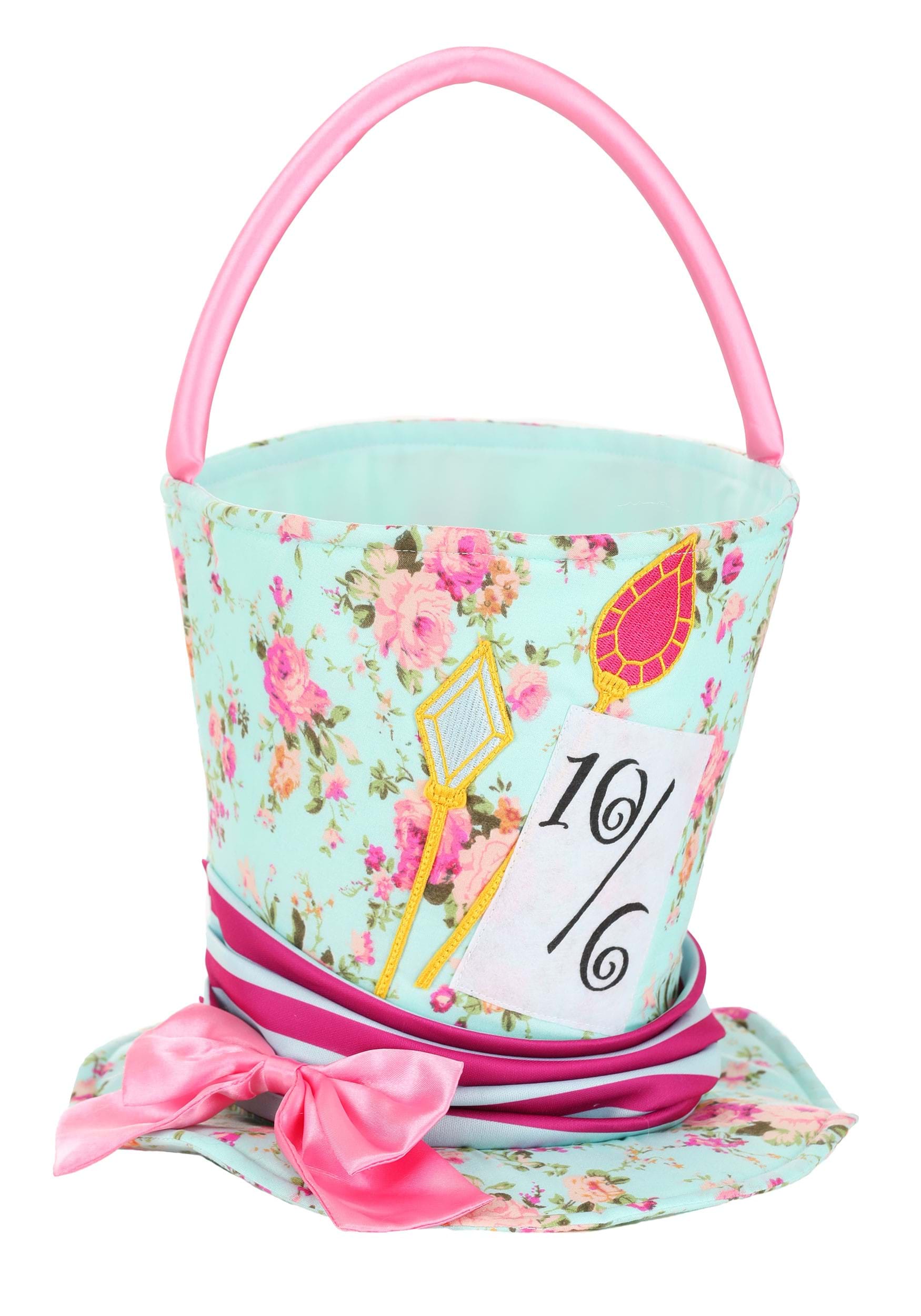 Mad Hatter Floral Treat Bag | Halloween Candy Bags
