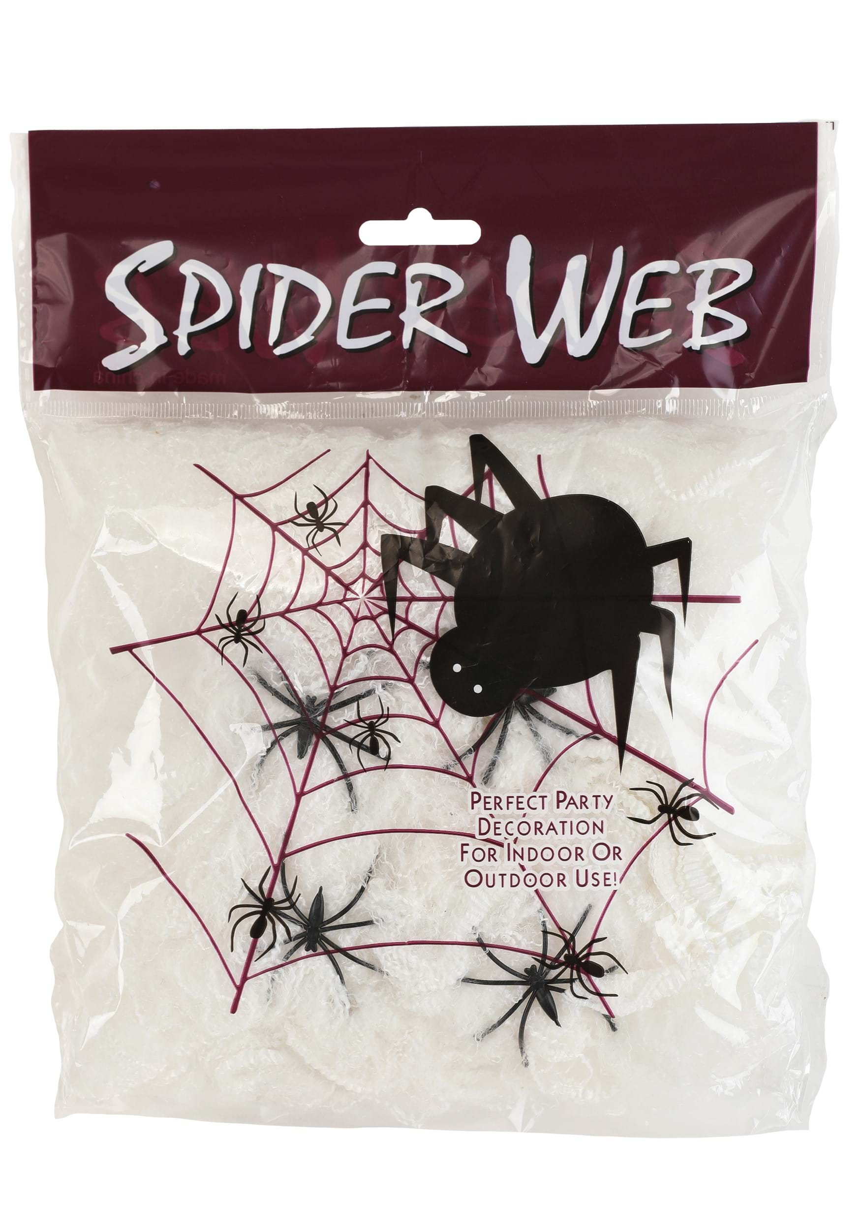 200 Square FT White Spider Web Prop | Halloween Spider Webs