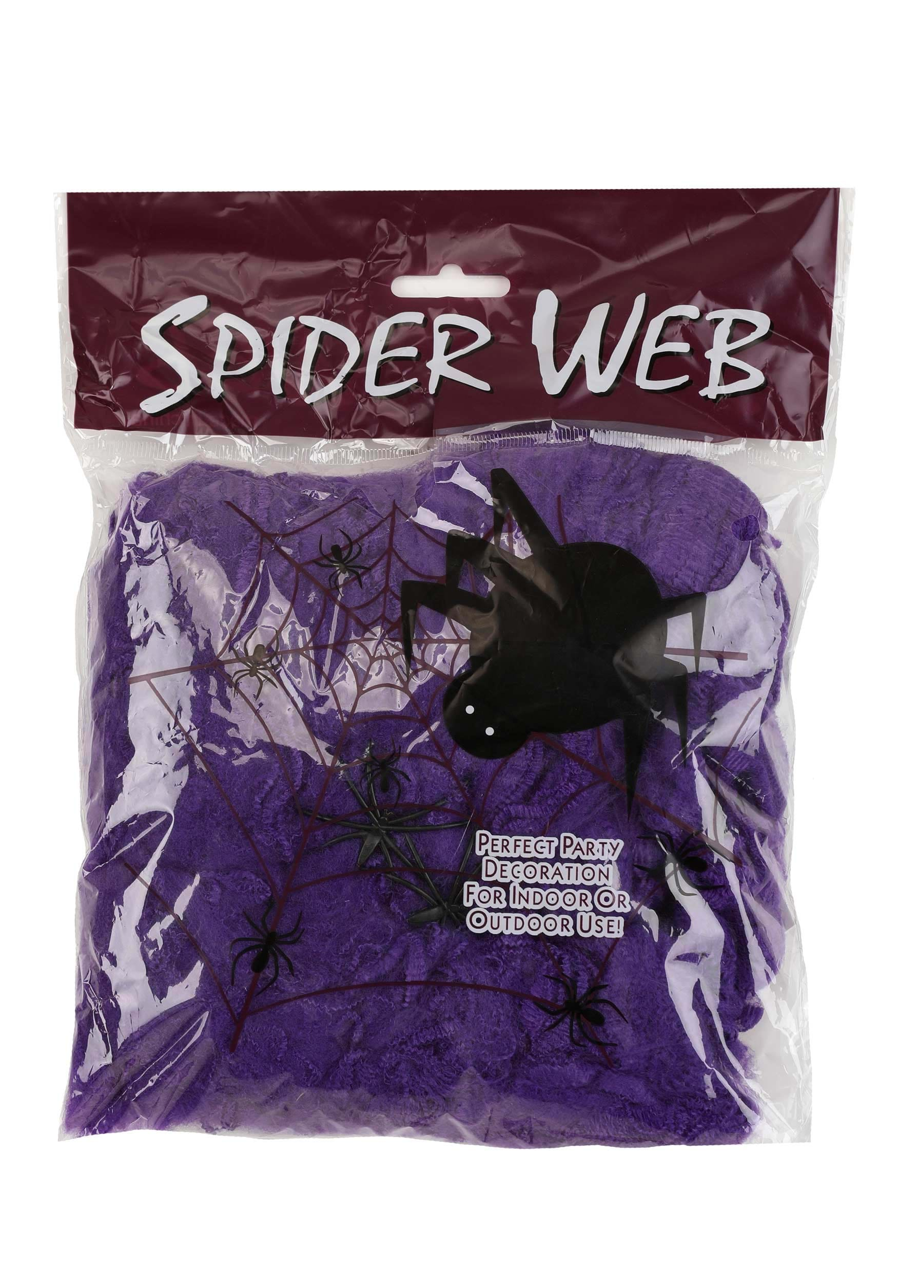 200 Square FT Purple Spider Web Prop | Spider Webs