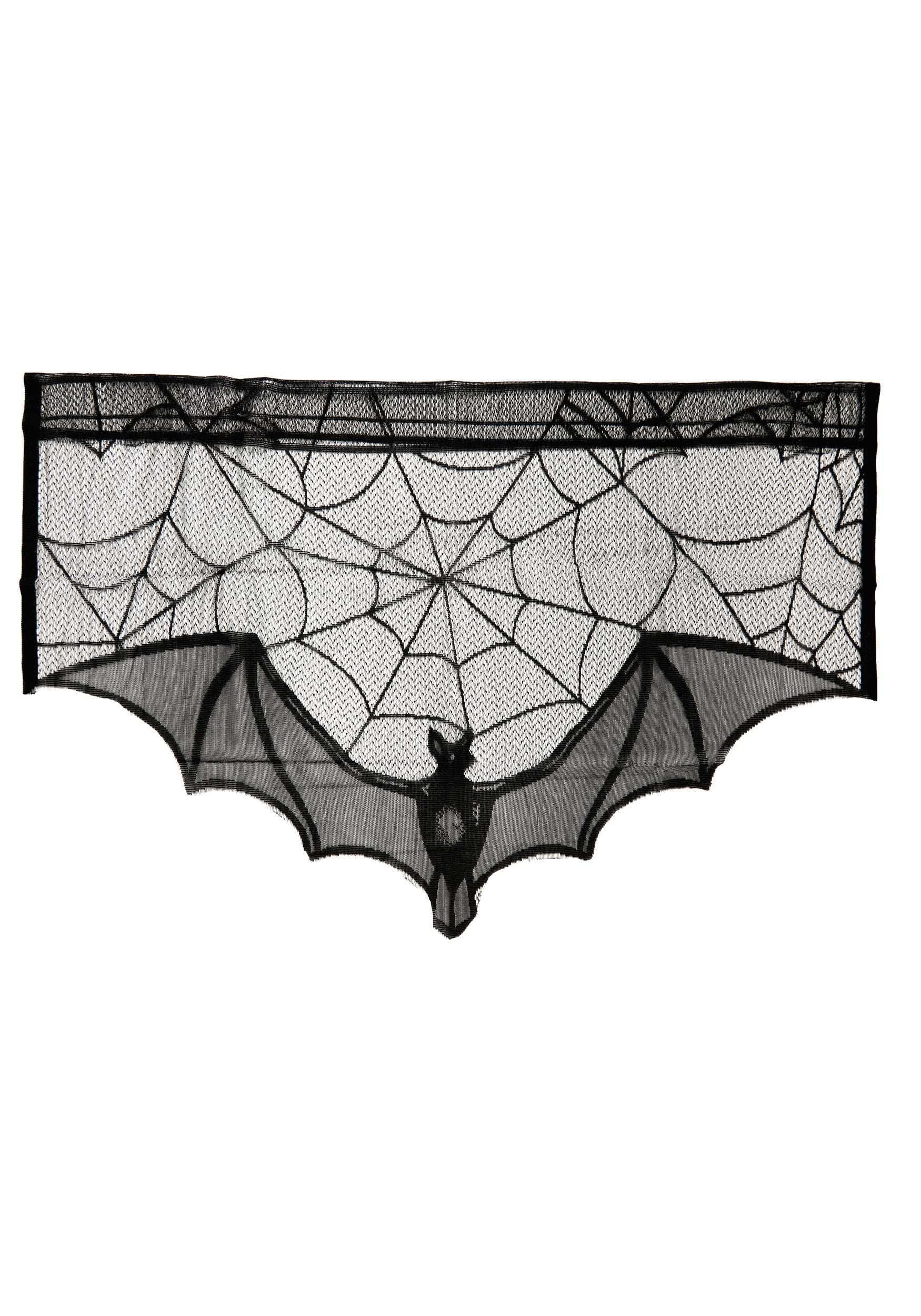 Flying Bat Mantel Scarf | Halloween Home Decorations