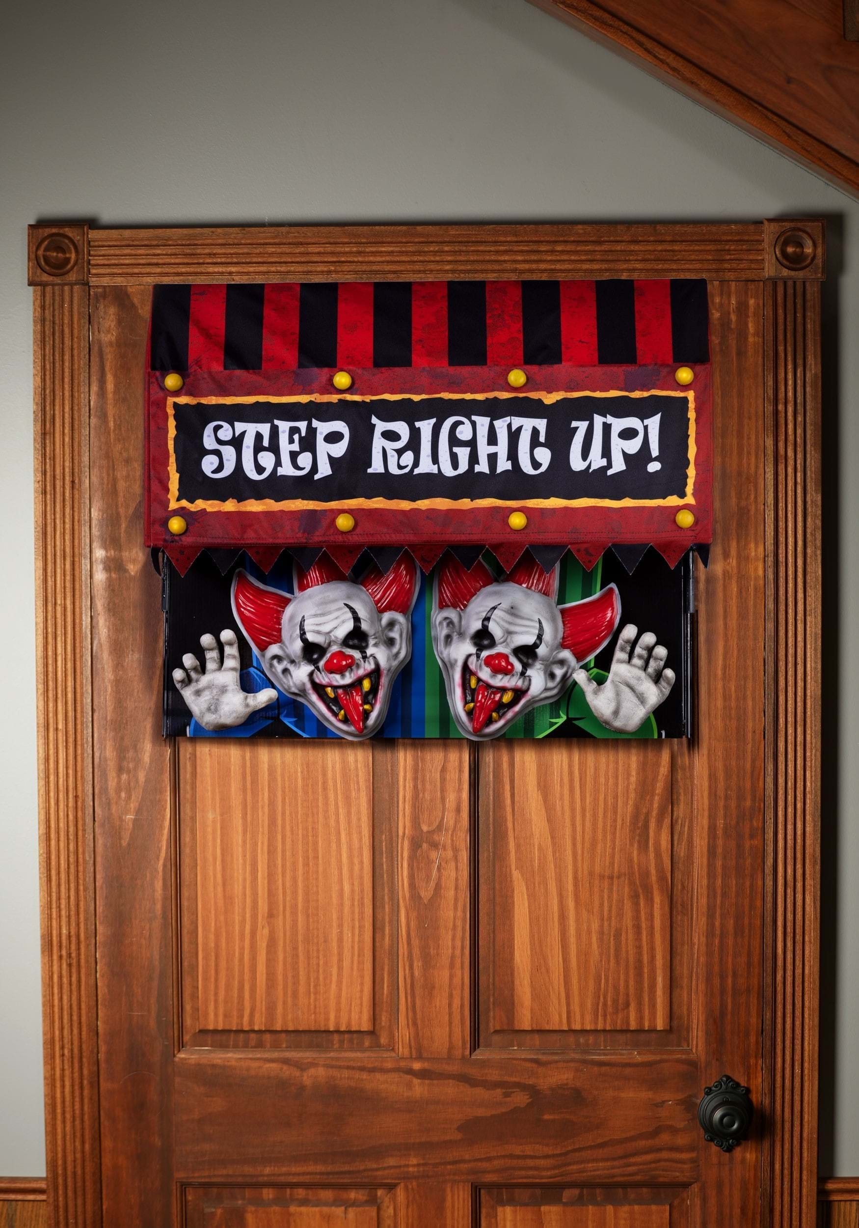 Drop Down Clown Door Animatronic Decoration | Brick Thunder Collection