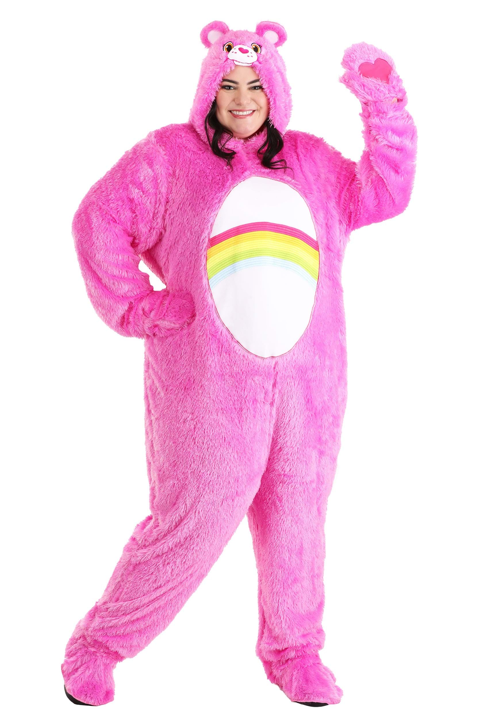 Plus Size Classic Cheer Bear Care Bears Adult Costume | Care Bears Costumes