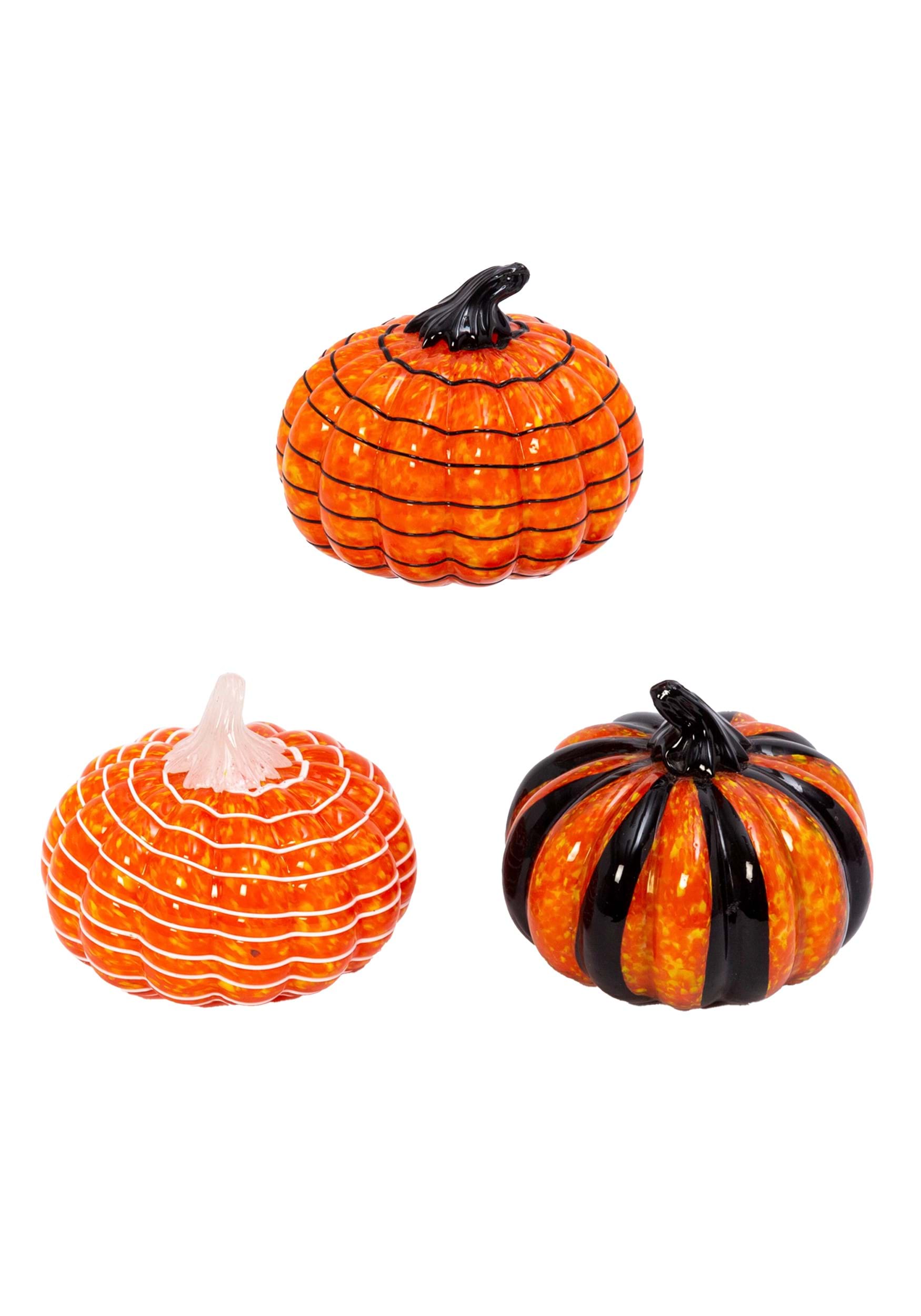 5 Inch Handblown Glass Pumpkins | Pumpkin Decorations