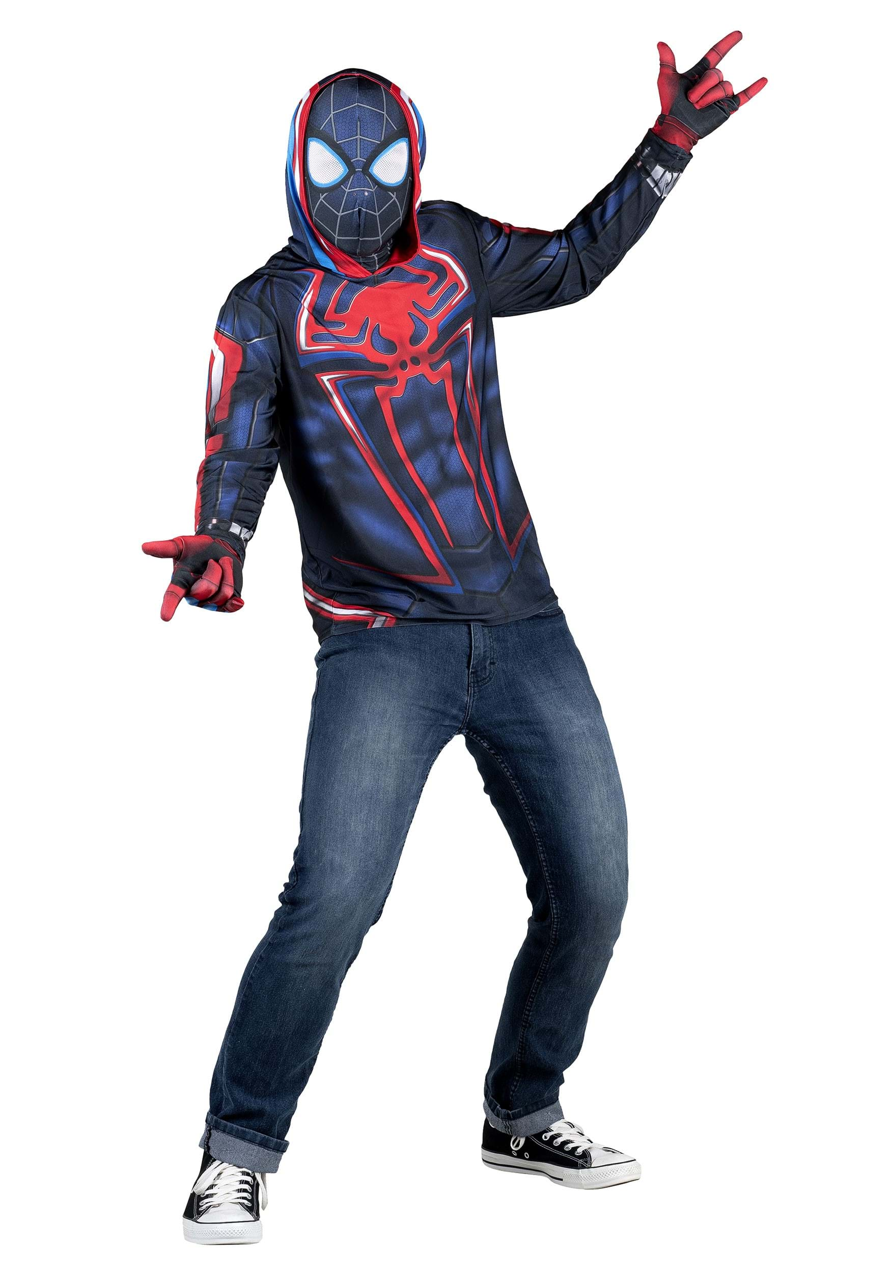 Adult Miles Morales Costume Top | Superhero Costumes