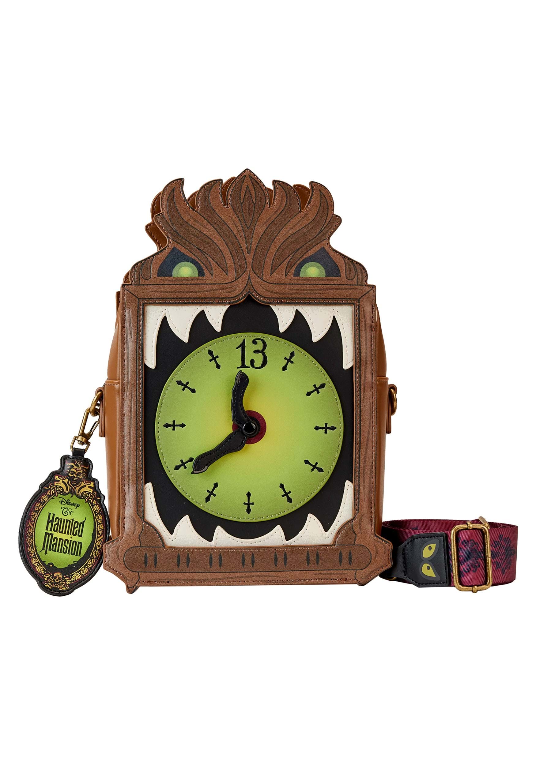 Loungefly Disney Haunted Mansion Clock Crossbody Purse | Disney Loungefly