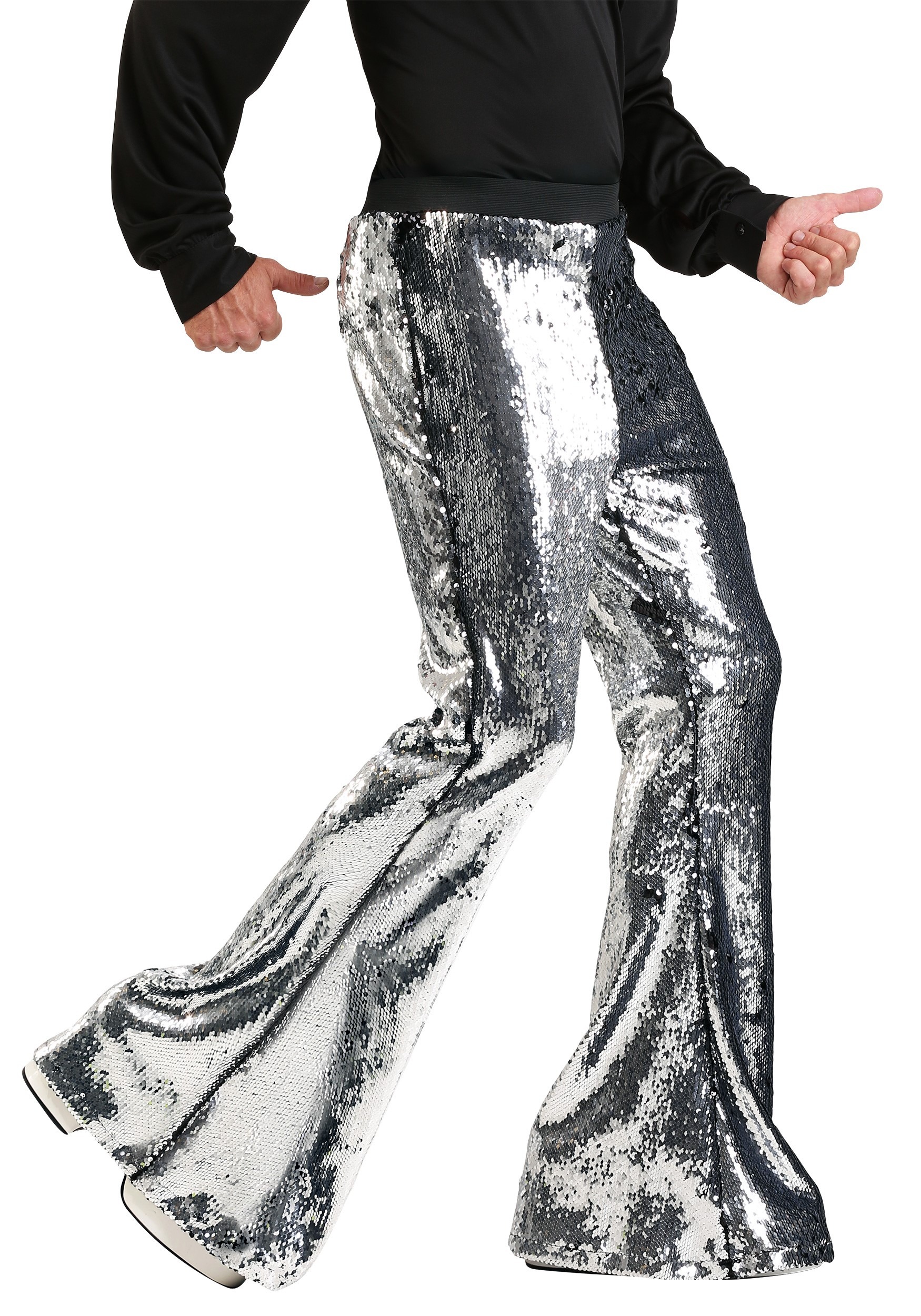 Reversible Sequin Disco Pants for Men