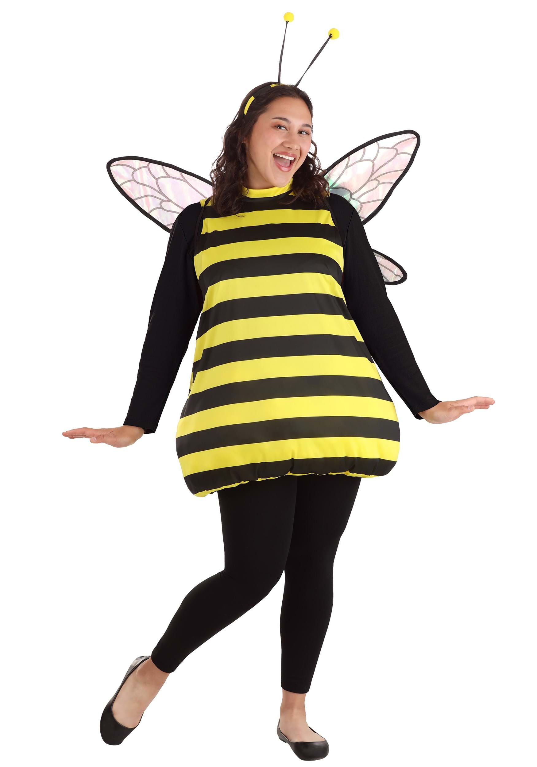 Adult Plus Size Buzzin' Bumble Bee Costume | Bug Costumes